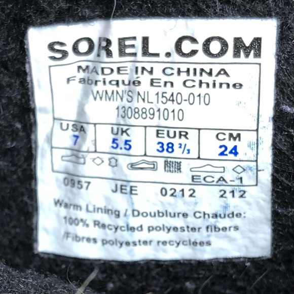 Sorel Joan of Arctic Black Suede Winter Boots Faux Fur Trim Tall Lace Up Boot - Picture 9 of 11